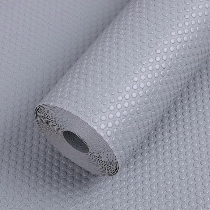 FLPMIX Cabinets Shelf Liner Light Gray: Waterproof Kitchen Drawer Liners 11 in by FLPMIX