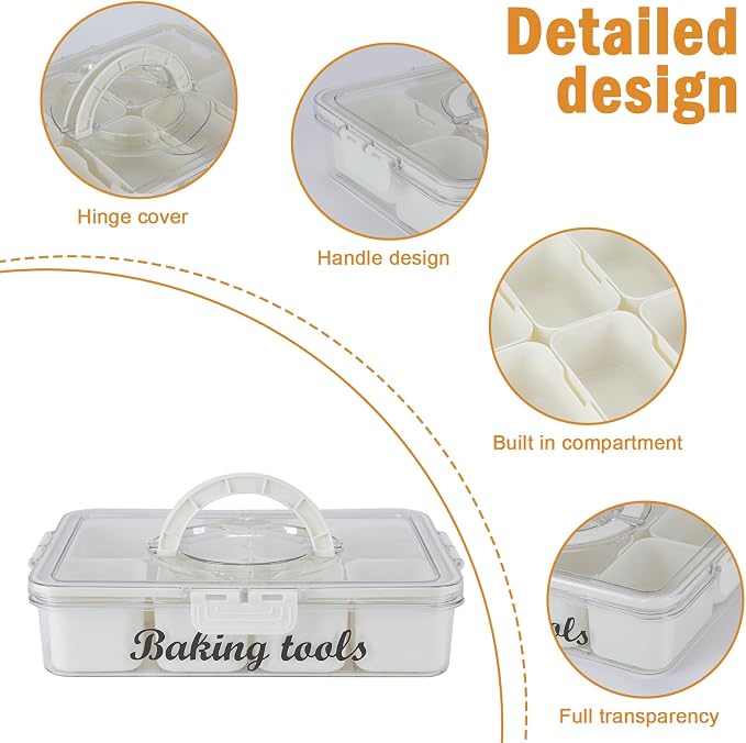 Cookie Cutter Tool Storage Box, Cake Decorating Supplies Accessories Bins - Image 2