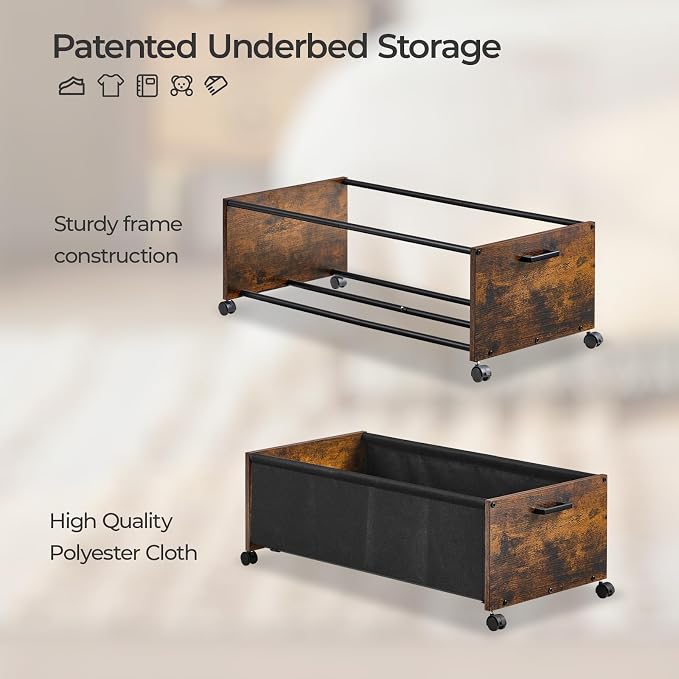 Under Bed Storage with Wheels, Under Bed Storage Containers, UnderBed Drawers - Image 2