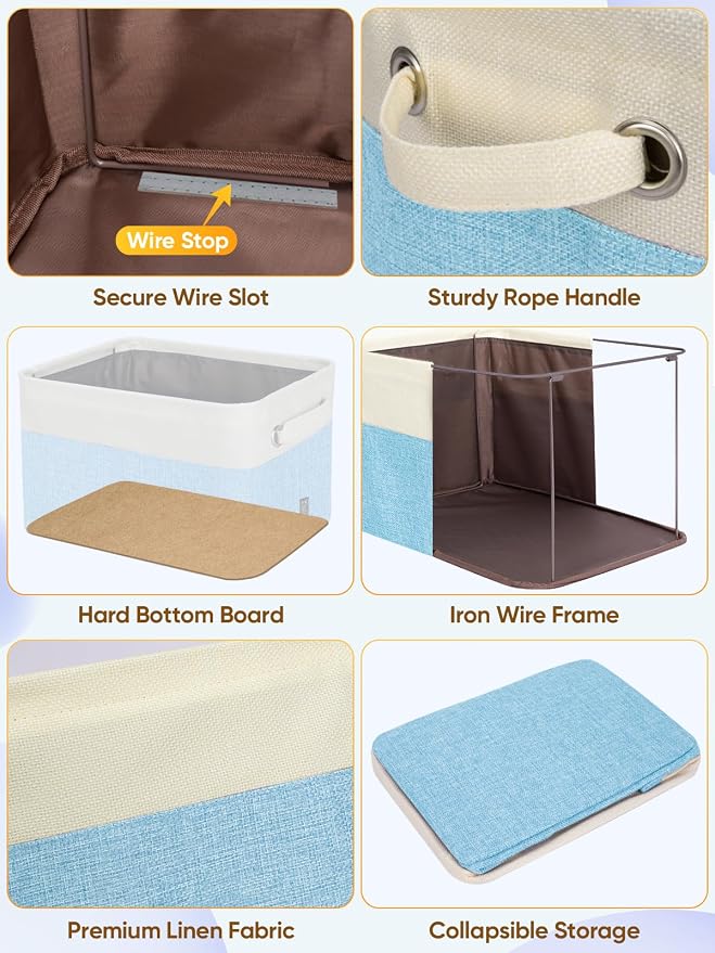 BALEINE 1 Pack Fabric Storage Bins - Image 6