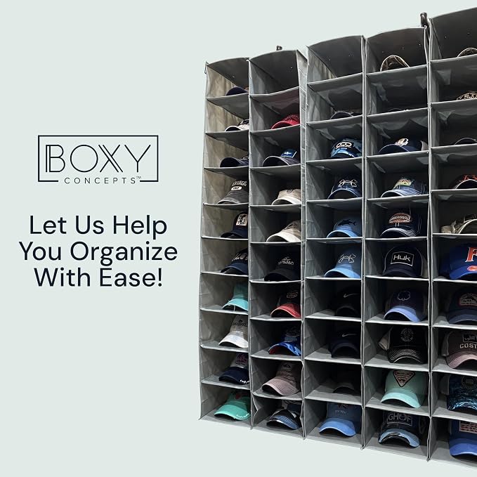 Boxy Concepts 10-Shelf Hanging Hat Organizer - Image 9