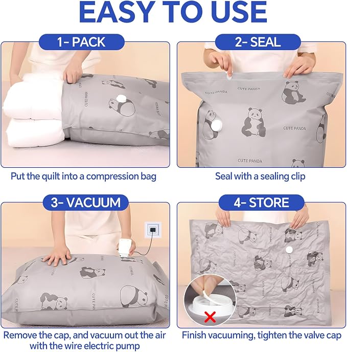 12 Pack Oxford Ripstop Vacuum Storage Bags - Image 7