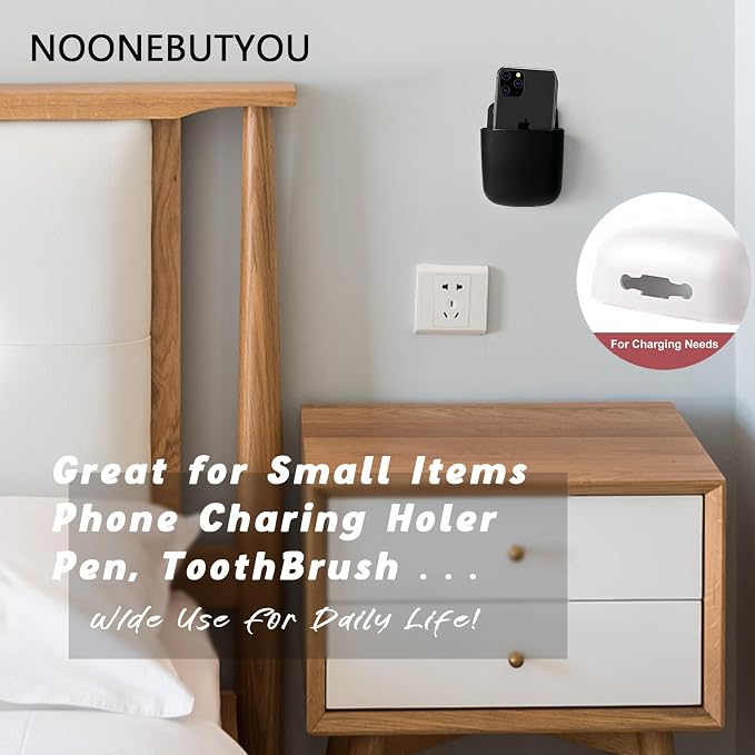 3 Pcs Remote Control Holder Wall Mount Self Adhesive Remote Case Hole-Free - Image 4