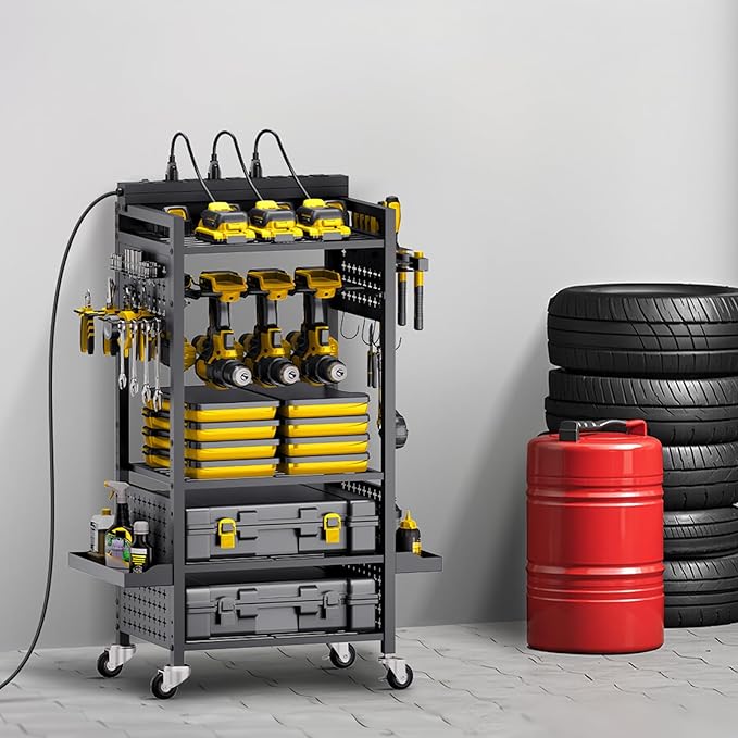 VEVOR 5-Tier Tool Organizer Cart - Image 8