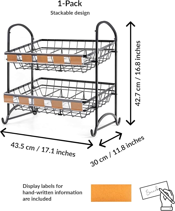 Candy Display Rack | Stackable Candy Organizer | Countertop Snack Organizer - Image 3