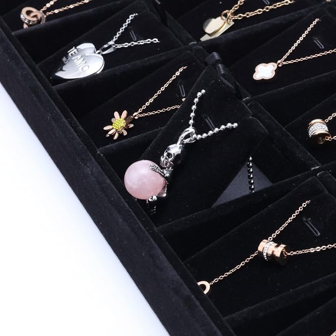 Mornajina 24 Grids Stackable Jewelry Tray Organizer - Image 7