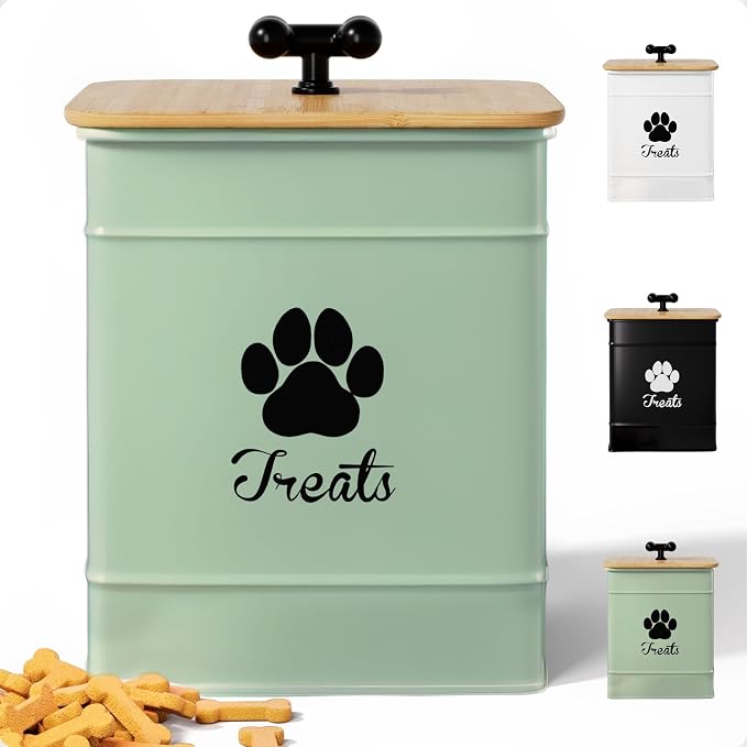 Dog Treat Container Airtight by HBDesignCo