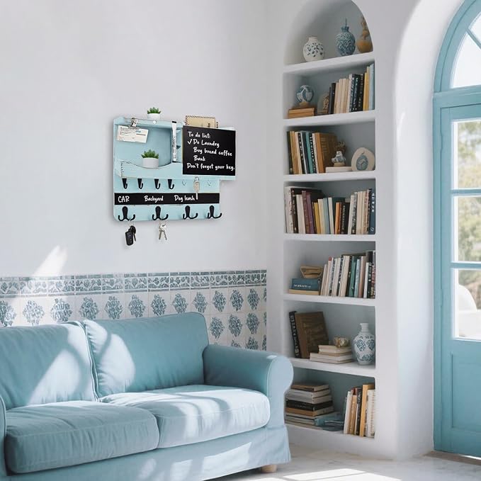 Key Holder for Wall Mount, Farmhouse Mail and Key Holder for Wall Hanger - Image 9