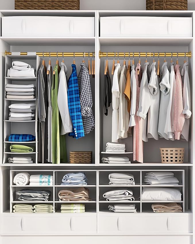 Closet Rods for Hanging Clothes, 17-52 Inch Heavy Duty and Stepless Adjustable - Image 2
