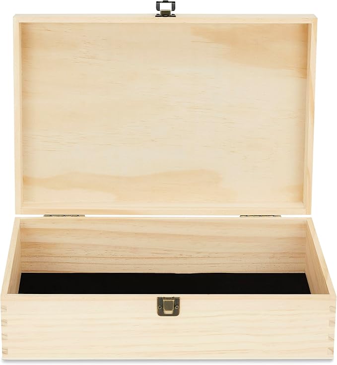 makerflo XL Natural Pine Wood Memory Box - Image 3