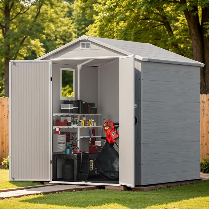 Patiowell 6X6 FT Outdoor Storage Shed - Image 8