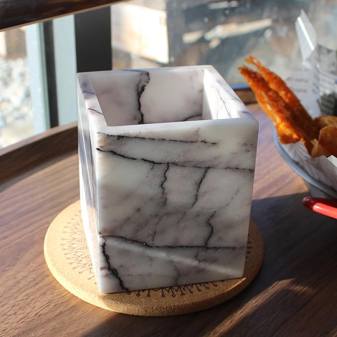Natural Lilac Marble Toothbrush Holders - Image 7