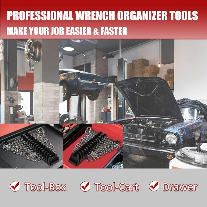 84PCS Magnetic Modular Wrench Organizer Wrench Holder - Image 7