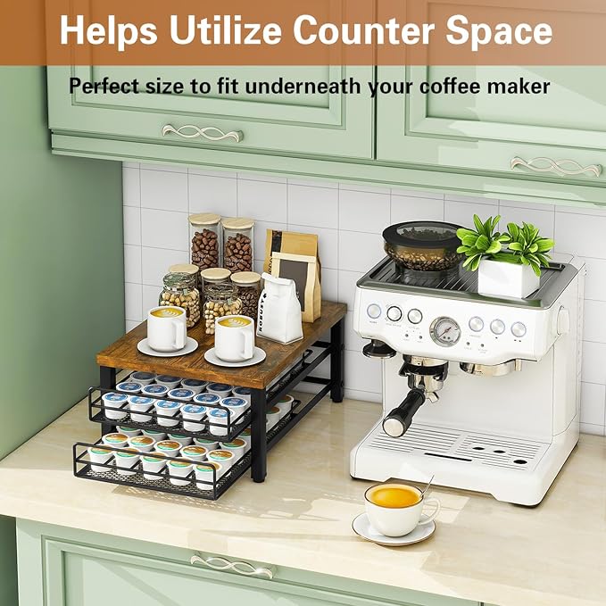 IBUYKE 2-Tier Coffee Pod Drawer Holder - Image 8