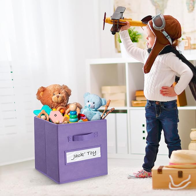 artsdi 11 Inch Storage Cube, Storage bin, cube storage Foldable Fabric Cube - Image 5