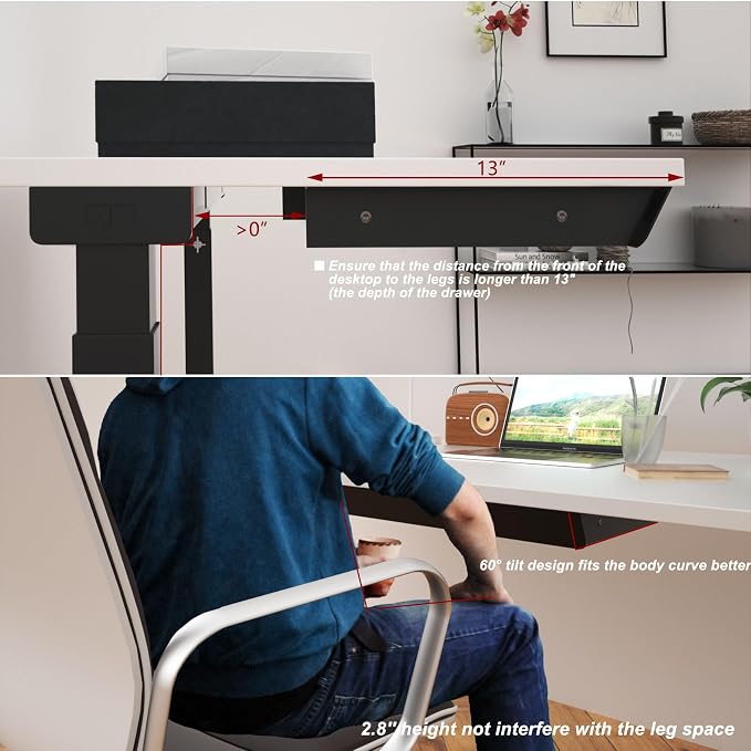 Large Under Desk Mounted Sliding Drawer - Image 6