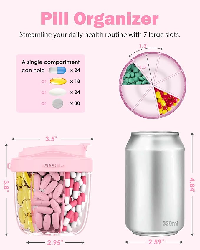 Cute Pill Organizer, Pill Dispenser - Image 2