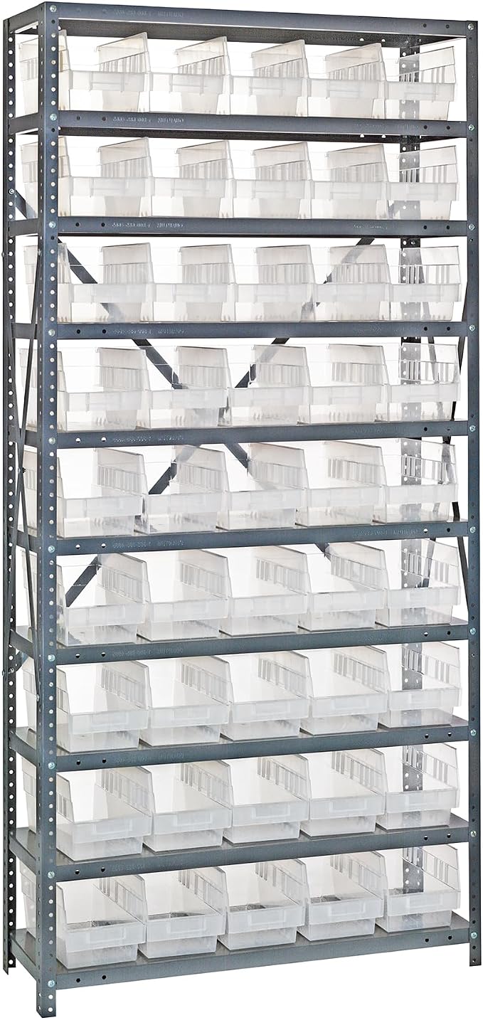 Quantum Storage Systems 1275-202CL Solid Heavy Duty 10 Shelves 45 Store-More by QuantumStorageSystems