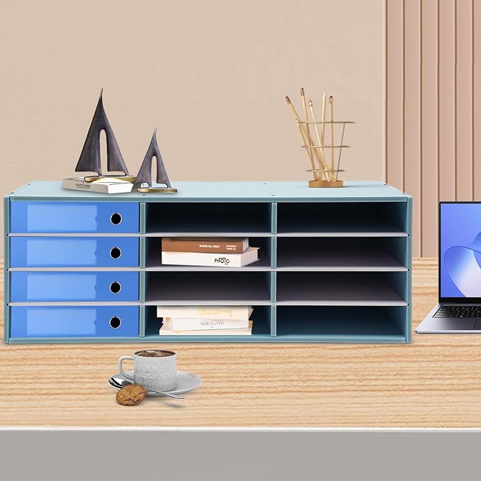 Mail Sorter Organizer, 12 Compartments Mailbox - Image 2