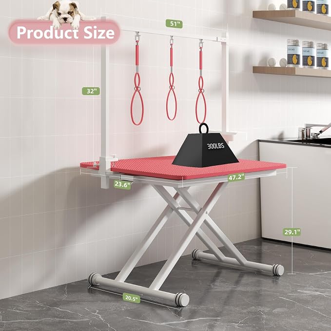 VFK 47" Adjustable Dog Grooming Table - Image 3
