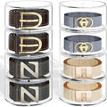 Belt Organizer for Closet Storage: Clear Acrylic 8-Layer Stackable Belt Box by NUGGICETHOME