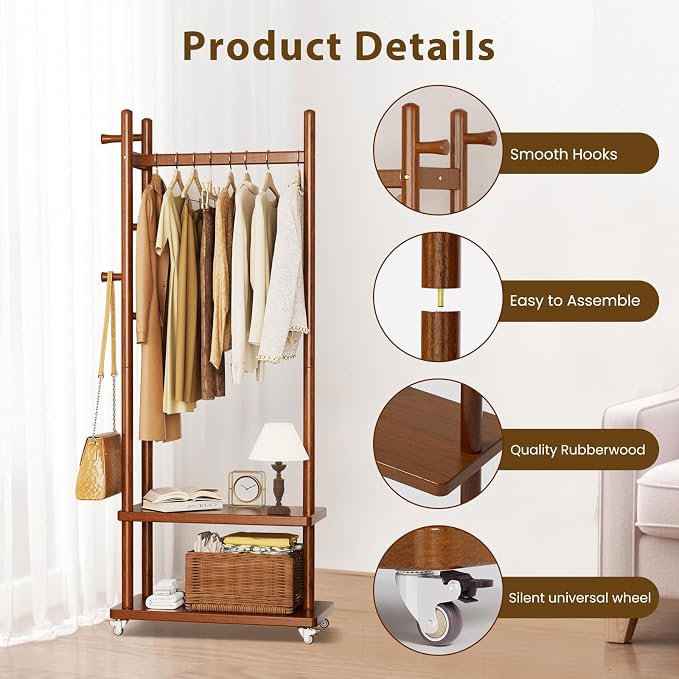 Coat Rack Freestanding Clothing Rack - Image 4