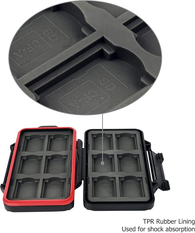 PROfezzion 24 Slots SD Card Holder, Water-Resistant & Anti Shock Designed - Image 6