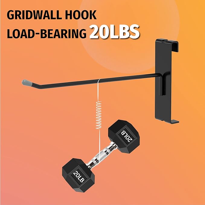 HUHOLE Gridwall Hooks 6 Inch, Hook - Image 5