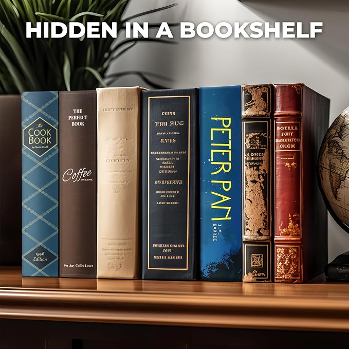 Book Safe with Combination Lock, Hidden Safe with Fireproof Bag, Secret - Image 4