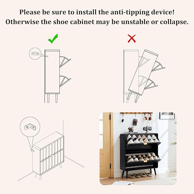 Shoe Storage Cabinet for Entryway - Image 6