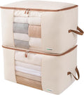 Canvas Comforter Storage Bags 2 Pack Folding Organizer bag by ChaosCleared