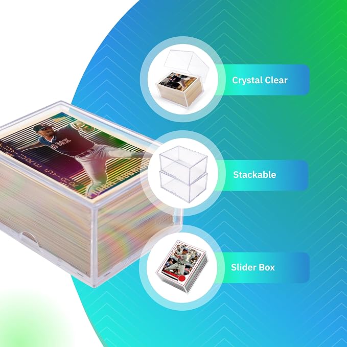 20 Pack Clear Acrylic Card Storage Boxes - Image 6
