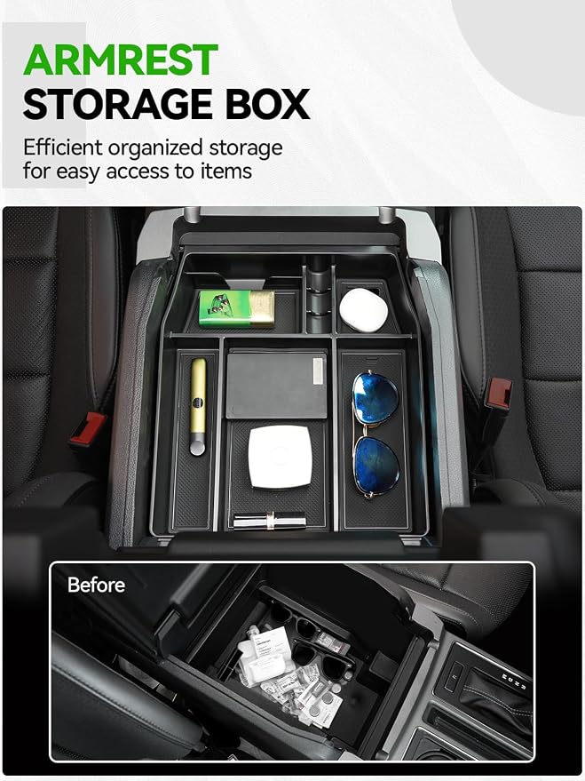 ELECFRESH 2PCS Center Console Organizer - Image 3