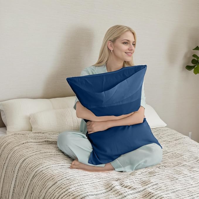 TELUS Pillow Cases Standard Size 2 Pack, Bamboo Rayon Cooling Pillowcases - Image 2