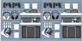 Pegboard Combination Kit, 25.2" x 50.4" Wall Mounted Storage Set by MULSAME