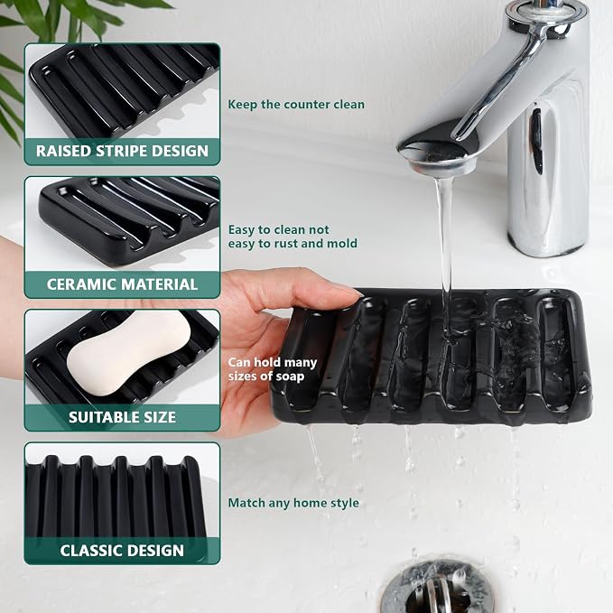 BosilunLife Ceramic Bathroom Accessories Set - Image 5