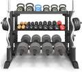 3-Tier Dumbbell Rack, 1200LB Capacity Adjustable Weight Rack by Jusgym