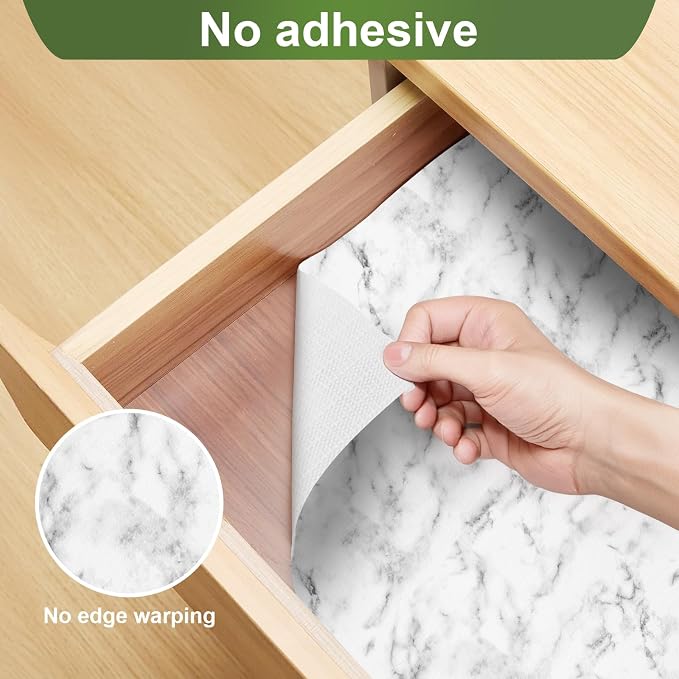 Moriah Shelf Liner for Kitchen Cabinet Non-Adhesive, Thickened Drawer Liner No - Image 9