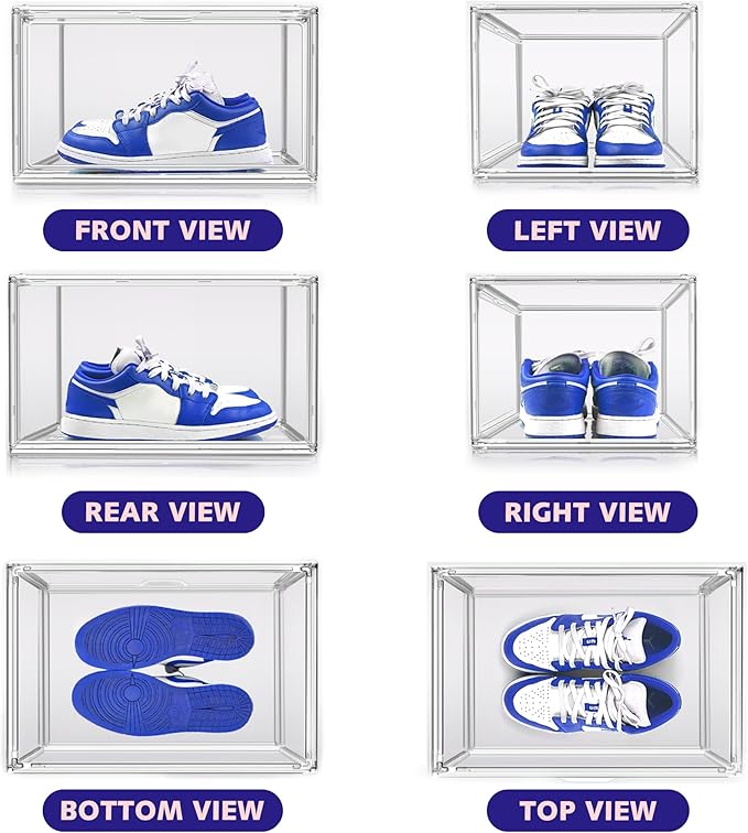 12 Pack Acrylic Shoe Large Storage Box - Image 4