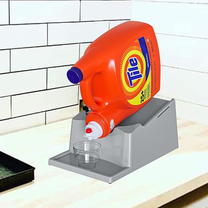 TidyFriend No-Spill Liquid Laundry Detergent Dispenser Holder, Laundry Soap - Image 4