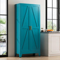 71" Tall Metal Pantry Cabinet, Kitchen Storage Cabinet by Unknown