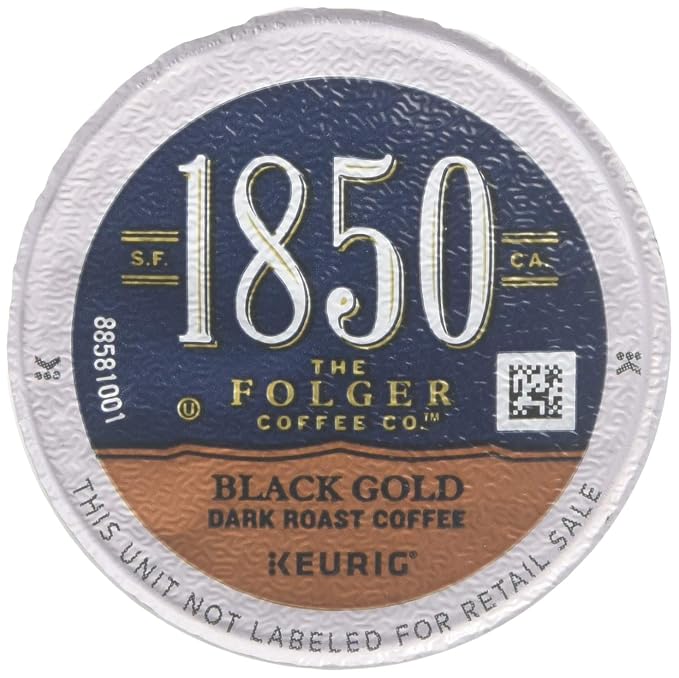 Folgers 1850 Black Gold Keurig K-Cups coffee 16 pods by Folgers