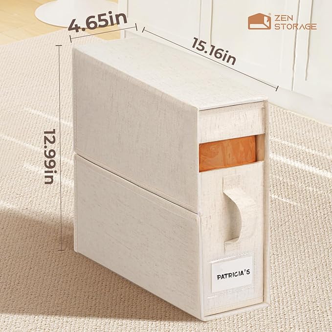4Pack Linen Sheet Organizers and Storage - Image 3