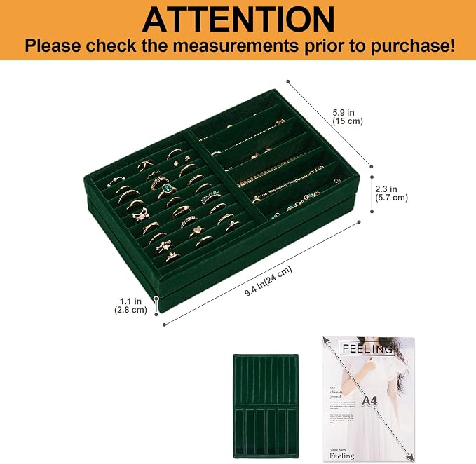 ProCase Stackable Jewelry Organizer Trays - Image 2