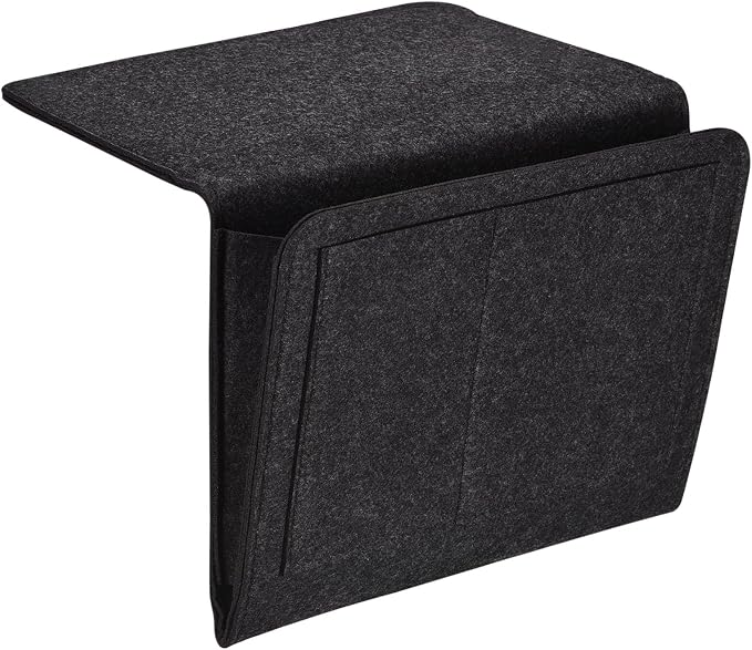 PATIKIL 11in Bedside Caddy, Bed Caddy Bedside Organizer Hanging 5 Pocket Soft by PATIKIL