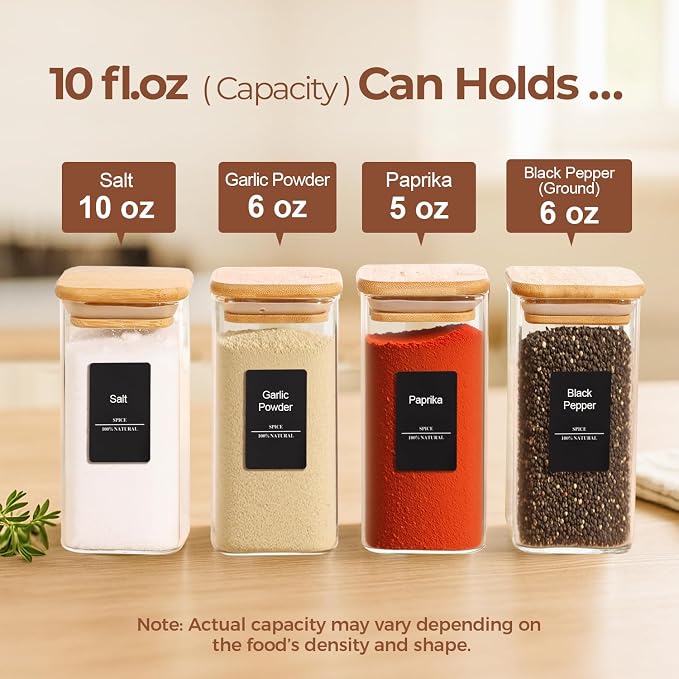 ComSaf 16Pcs Glass Spice Jars - Image 2