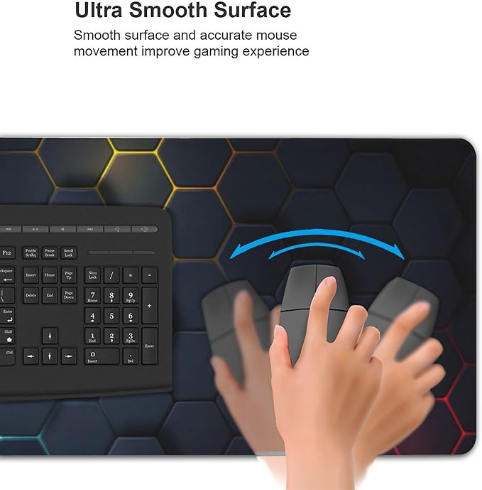 Cool Honeycomb Large Mouse Pad, Gaming Desk Mat, XXL Keyboard Desk Pad Mat - Image 6