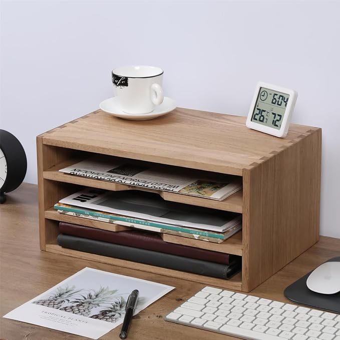 3-Tier Paper Storage Letter Tray File Sorter - Image 2