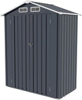 Metal Storage Shed, 5X3 FT Lockable Outdoor Tool Shed by Dithoko