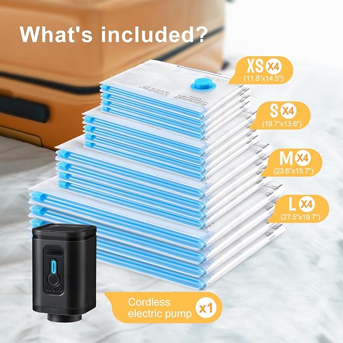 Combo 16 Pack Travel Vacuum Bags - Image 2